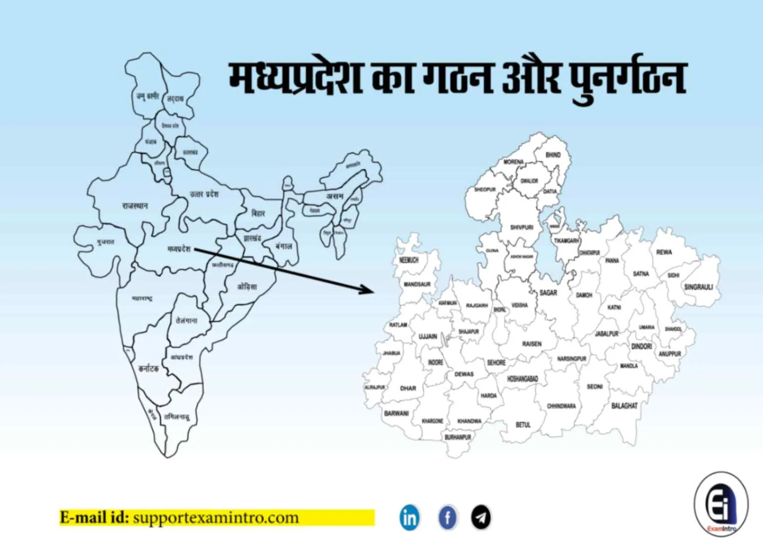 मध्य प्रदेश का गठन और पुनर्गठन