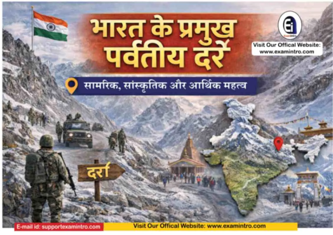 भारत के प्रमुख पर्वतीय दर्रे